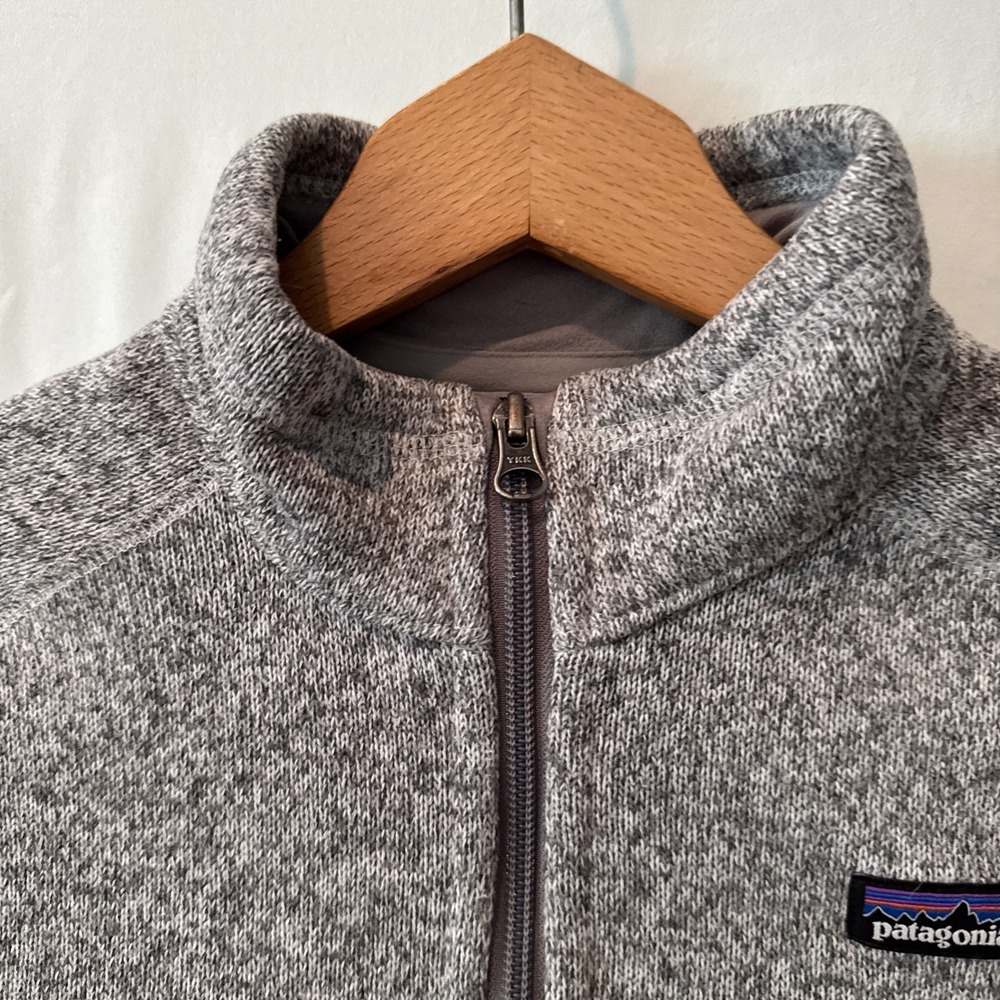 Patagonia Better Sweater Jacket Kids Large 12 Gray Full Zip Fleece 65460